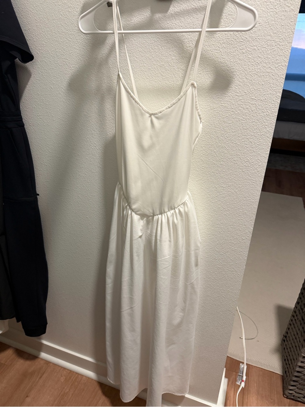 SHEIN White Spaghetti Strap Maxi Dress